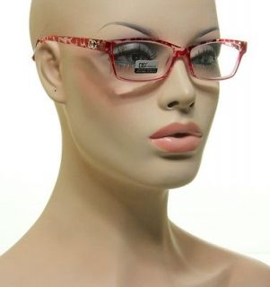 Reading Glasses Hot Red Pink And Clear Tortoise Eyeglasses + 1.75