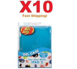 x10 Wholesale Jelly Belly iPad 2 Case Cover Silicone Berry Blue NEW
