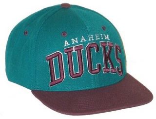 ANAHEIM DUCKS NHL HOCKEY VINTAGE TEAL SUPER STAR SNAPBACK HAT/CAP NEW