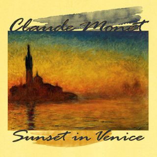 Sunset in Venice Monet Painting Novelty T Shirt