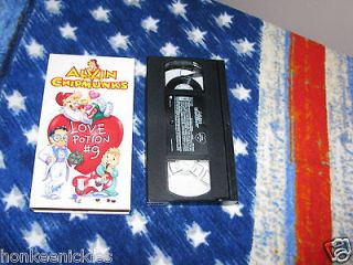 ALVIN AND THE CHIPMUNKS LOVE POTION #9 VHS VIDEO BUENA VISTA HOME