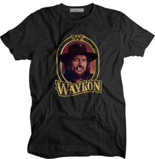 New January Waylon Jennings country Music Vintage type T shirt size S