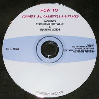HOW TO TRANSFER CASSETTES ALBUMS LPs RECORDS TO CD 