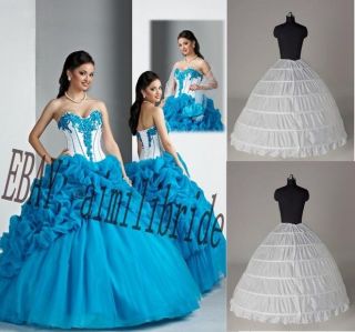 Blue Quinceanera Dress Wedding Formal Prom Ball Gown Evening Dress