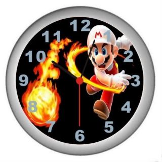 New Super Mario Decor Wall Clock White