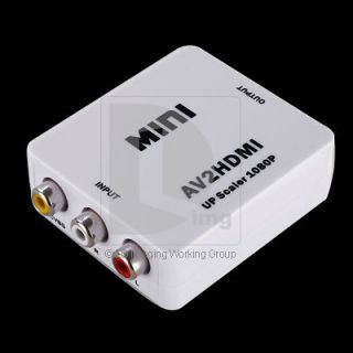 Analog CVBS 3RCA S Video to Digital HDMI AV Audio Video Converter