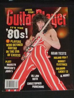 MAGAZINE Guitar Player 2001 04 Eddie Van Halen Uli Jon Roth #2