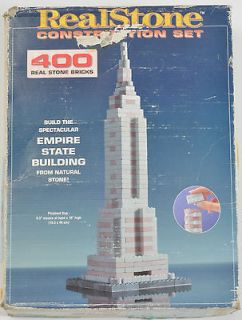 REAL STONE CONSTRUCTION SET EMPIRE STATE BUILDING MODEL KIT REPLICA