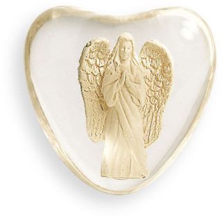 Serenity Heart Faith Angel Stone for Pocket Purse Desk