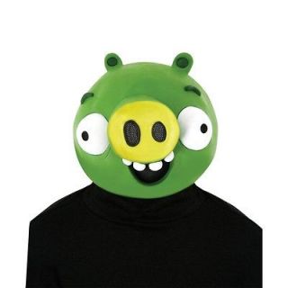 green pig angry birds latex mask halloween video game costume