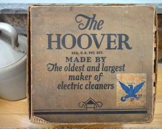 vintage HOOVER VACUUM CLEANER delivery case ORIG BOX NRA