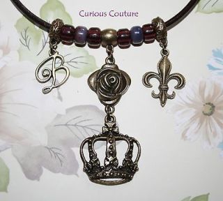 CuRiOuS CoUtUrE Tudors Anne Boleyn themed necklace Steampunk vintage