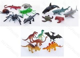 Plastic Animal Figure sets Sea Creatures Insects Reptiles Dinosaurs