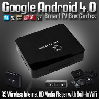 Google Android 4.0 Smart TV Box Internet HD Media Player Free Mouse UK