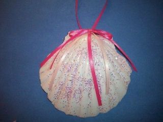Seashell Christmas Ornaments   Scallop Shell For Breast Cancer
