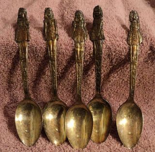 Dionne Quintuplet Silver Plate Five (5) Spoons
