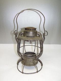 antique train lamp