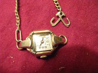VINTAGE LADIES WATCHES FOR PARTS or REPAIR BULOVA 10K GOLD PLATE NO