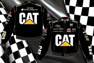 Burton CAT Caterpillar Tools NASCAR Adult Mens Jacket Coat Racing NEW
