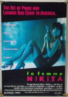 NIKITA ROLLED ORIG 1SH MOVIE POSTER LUC BESSON, ANNE PARILLAUD (1990