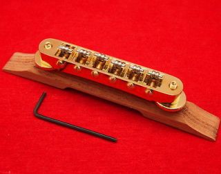 Archtop Jazz Guitar Rosewood Roller Saddle Tune O Matic Bridge For