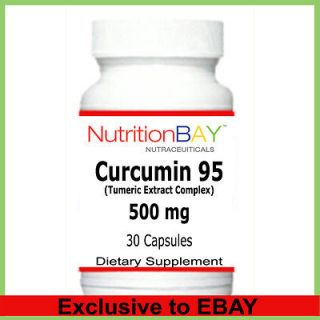 Bottles Curcumin 95, Antioxidant, Tumeric Extract Complex, 500mg, 30