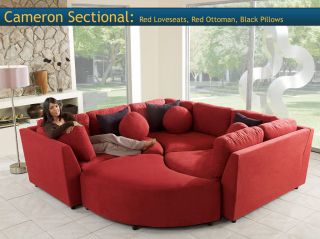Four Piece Sectional Puzzle Sofa   Two Color Choices   New