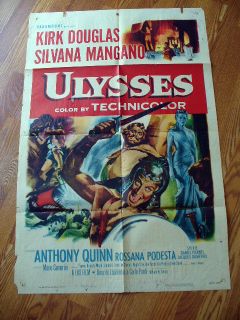 ULYSSES Kirk Douglas Silvana Mangano movie poster 55