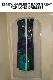 DOZ Breathable Storage Plastic Garment Bags 4 Dresses