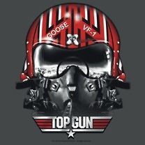 Top Gun Movie Goose Helmet Anthony Edwards Tee Shirt Adult S 3XL