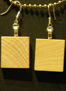 Vintage Scrabble Tile Earrings 25 Pairs Wholesale Blank Sterling Hooks