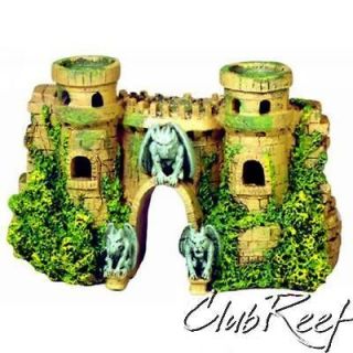 Castle Fortress w/Gargoyles Resin Aquarium Ornament