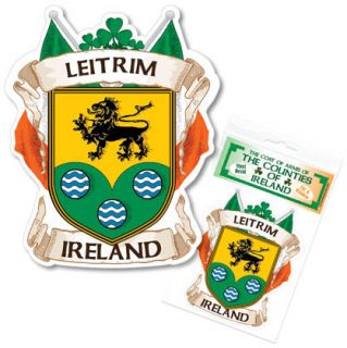 Leitrim Ireland County Decal Sticker Irish GAA Auto