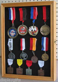 Lapel Pin Medal Buttons Patches Ribbon Display Case Shadow box Cabinet