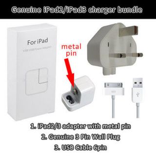 Apple IPad 1 2 3 IPhone Genuine/Mains Charger [Buy Bundle to Save More
