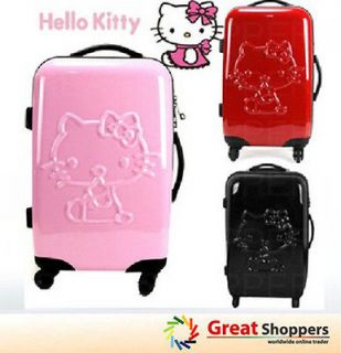 Design Trolley Luggage Travel Hard Case   Red/Black/Pink /Sharp Pink