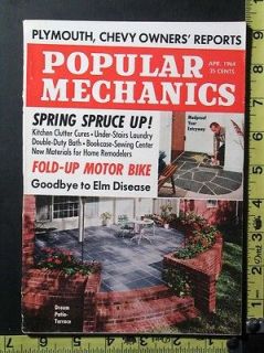 April 1964 Popular Mechanics Magazine   Spring Spruce Up, Fold Up