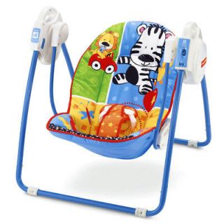 New Fisher Price Adorable Animals Baby Take Along Swing