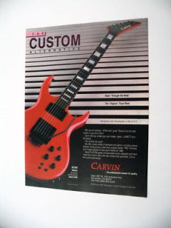 Carvin DC200 DC 200 Stereo Guitar 1987 print Ad