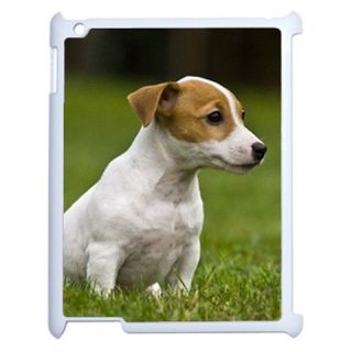 JACK RUSSELL DOG PUPPIES APPLE IPAD 2 TABLET COMPUTER WHITE COVER CASE