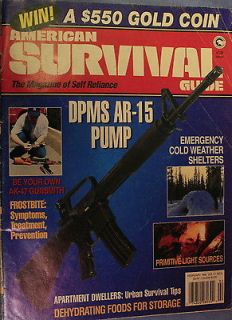 American Survival Guide Febuary 1995 DPMS AR 15 Pump