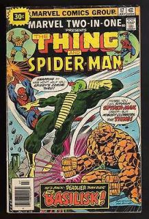 1976  THE THING & SPIDER MAN  MARVEL COMIC BOOK ISSUE # 17 U   GRADE