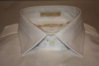 Michael Kors White French Cuff Spread Collar 100% Cotton Dress Shirt