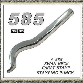 585 GOLD CARAT MARKING STAMP SWAN NECK PUNCH JEWELLERS JEWELLERY TOOL
