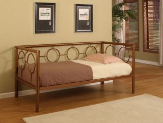 Copper Finish Metal Astoria Day Bed (Daybed) Frame ~New~