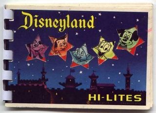 Disneyland HI LITES Postcard Book   Spiral Bound   Walt Disney