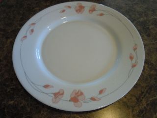 Arcopal Dinner Plate Linette Style Peach Flowers France Sold by
