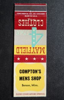 Comptons Mens Shop Benson MN Mayfield 4 Star Clothes Swift County