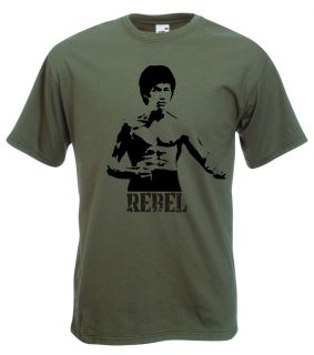 Bruce Lee Rebel T Shirt, Kung Fu Icon, Martial Arts, Enter The