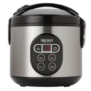 NEW Aroma ARC 914SBD 8 Cup (Cooked) Digital Rice Cooker and Food